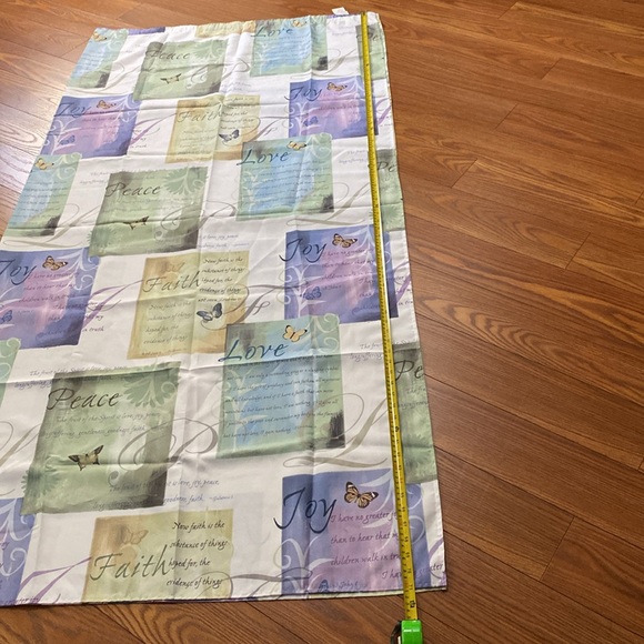 🌹Saturday Knight Inspired Faith, Joy, Love, Piece, message shower curtain - Picture 7 of 16